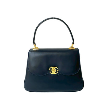 Gucci Handbag Leather Navy