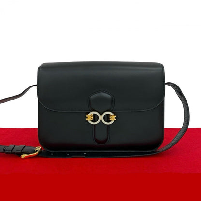 Celine Shoulder Bag Calfskin Black