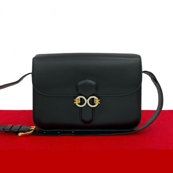 Celine Shoulder Bag Calfskin Black