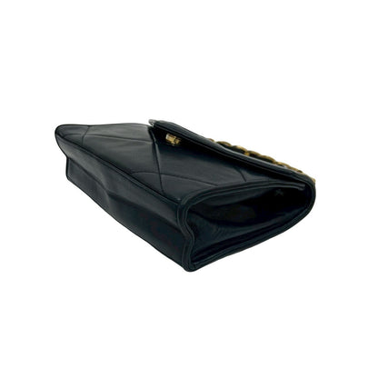 Chanel Handbag Lambskin Navy Matrasse