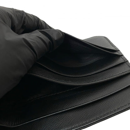 Prada Bifold Wallet Leather Black