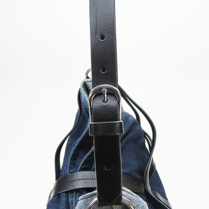 Diesel Shoulder Bag Denim, Leather Indigo Women