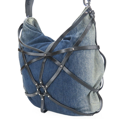 Diesel Shoulder Bag Denim, Leather Indigo Women