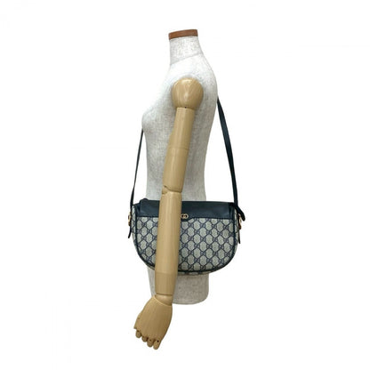 Gucci Shoulder Bag Leather Navy