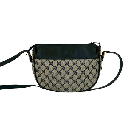 Gucci Shoulder Bag Leather Navy