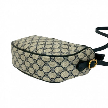 Gucci Shoulder Bag Leather Navy