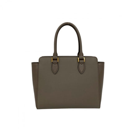 Prada Shoulder Bag Leather Gray
