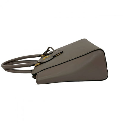 Prada Shoulder Bag Leather Gray