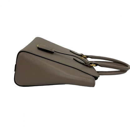 Prada Shoulder Bag Leather Gray