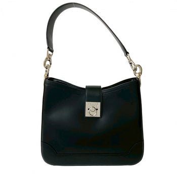 Celine Shoulder Bag Leather Black