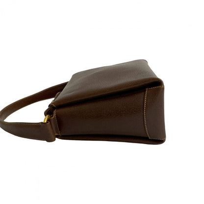 Gucci Handbag Leather Brown Bamboo