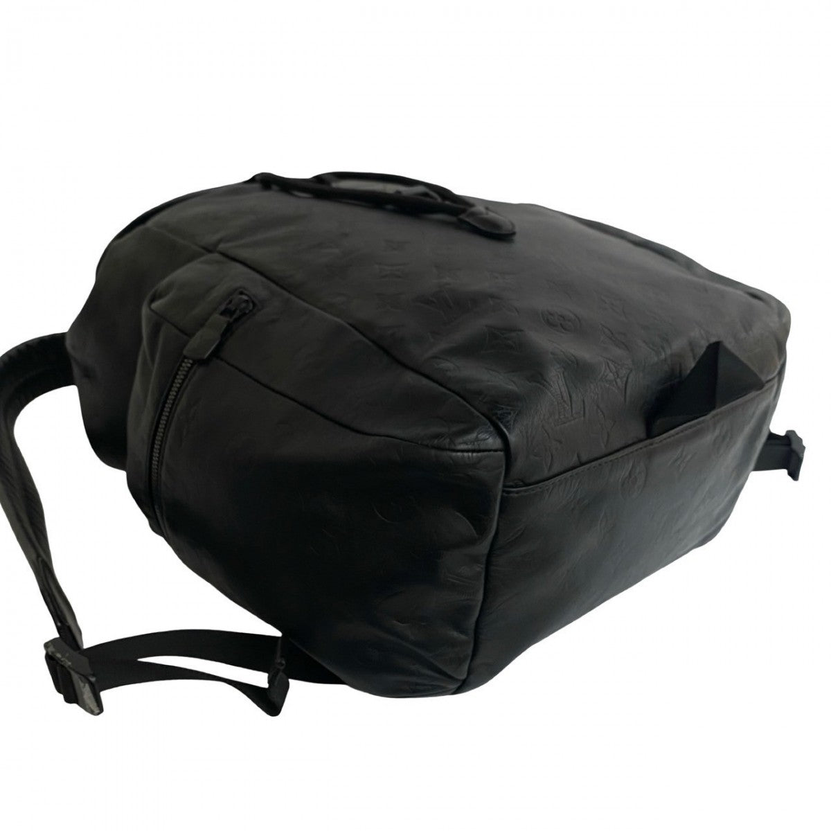 Louis Vuitton Backpack Leather Black Monogram Shadow Discovery Backpack