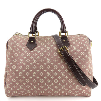 Louis Vuitton Handbag M56704 Monogram Mini Run Bordeauxtype Bandouliere Speedy 30 Women