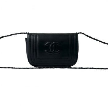 Chanel Shoulder Bag Lambskin Black