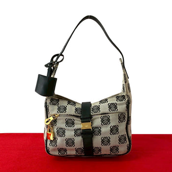 Loewe Shoulder Bag Leather Gray