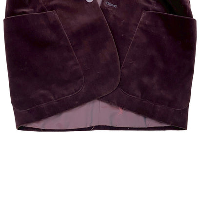 Yves Saint Laurent Tailored Jacket Velor Wine-Red
