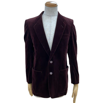 Yves Saint Laurent Tailored Jacket Velor Wine-Red