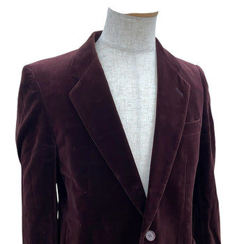 Yves Saint Laurent Tailored Jacket Velor Wine-Red