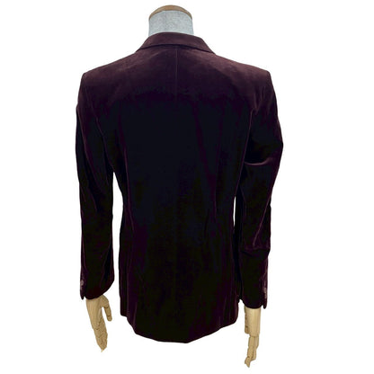 Yves Saint Laurent Tailored Jacket Velor Wine-Red