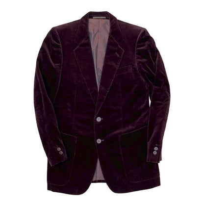 Yves Saint Laurent Tailored Jacket Velor Wine-Red