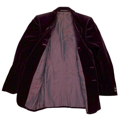 Yves Saint Laurent Tailored Jacket Velor Wine-Red