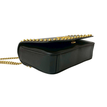 Prada Shoulder Bag Leather Black