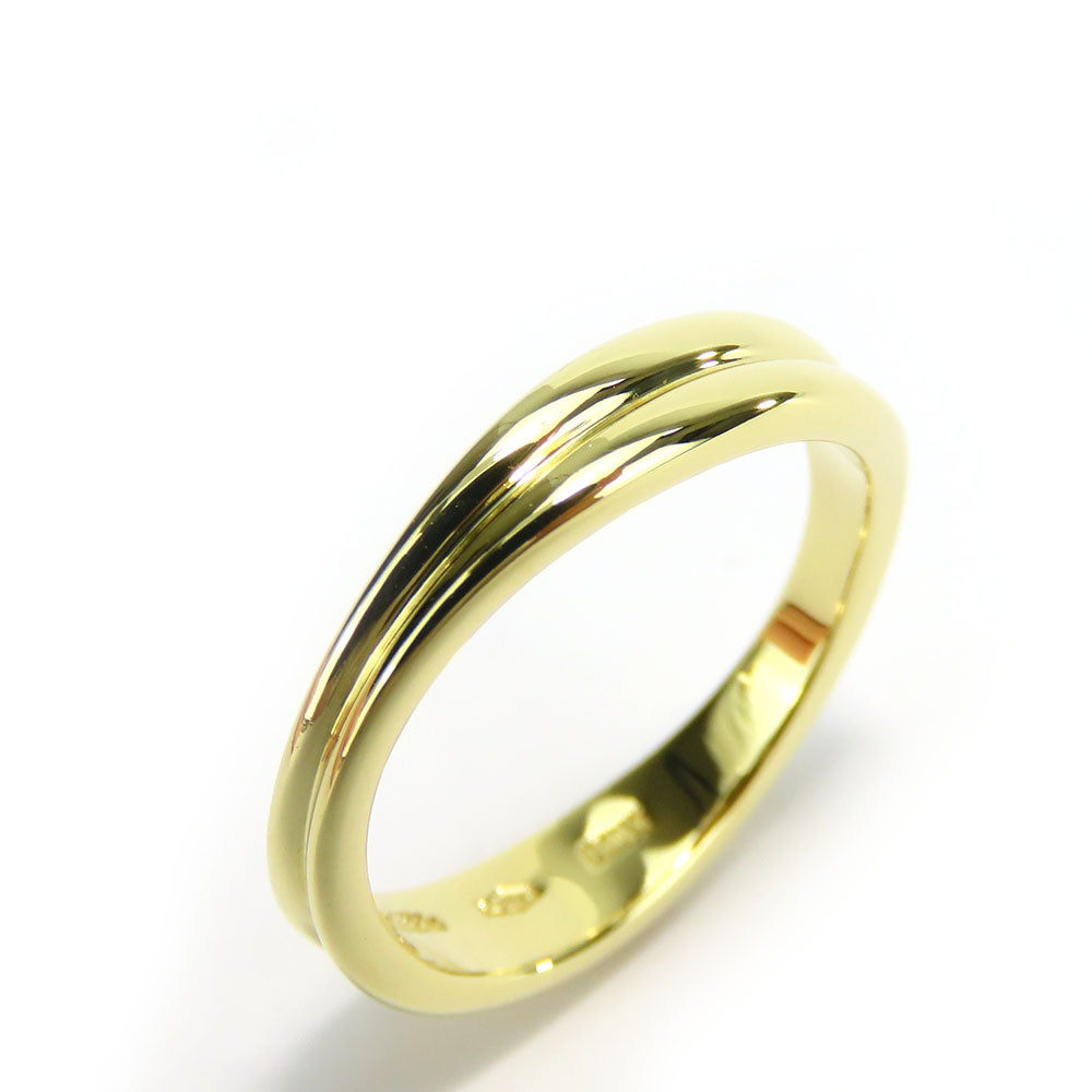 Tiffany&Co. Ring K18 Yellow Gold Yellow Gold Double Wave Women