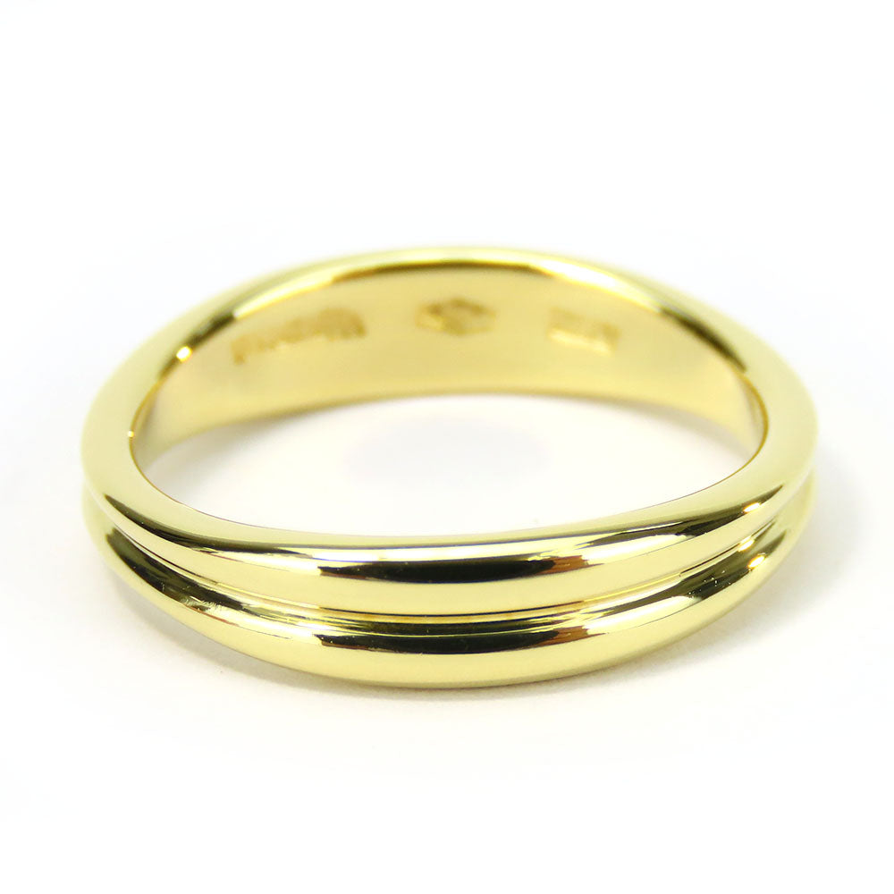 Tiffany&Co. Ring K18 Yellow Gold Yellow Gold Double Wave Women