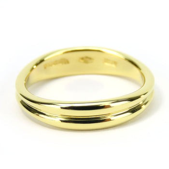 Tiffany&Co. Ring K18 Yellow Gold Yellow Gold Double Wave Women