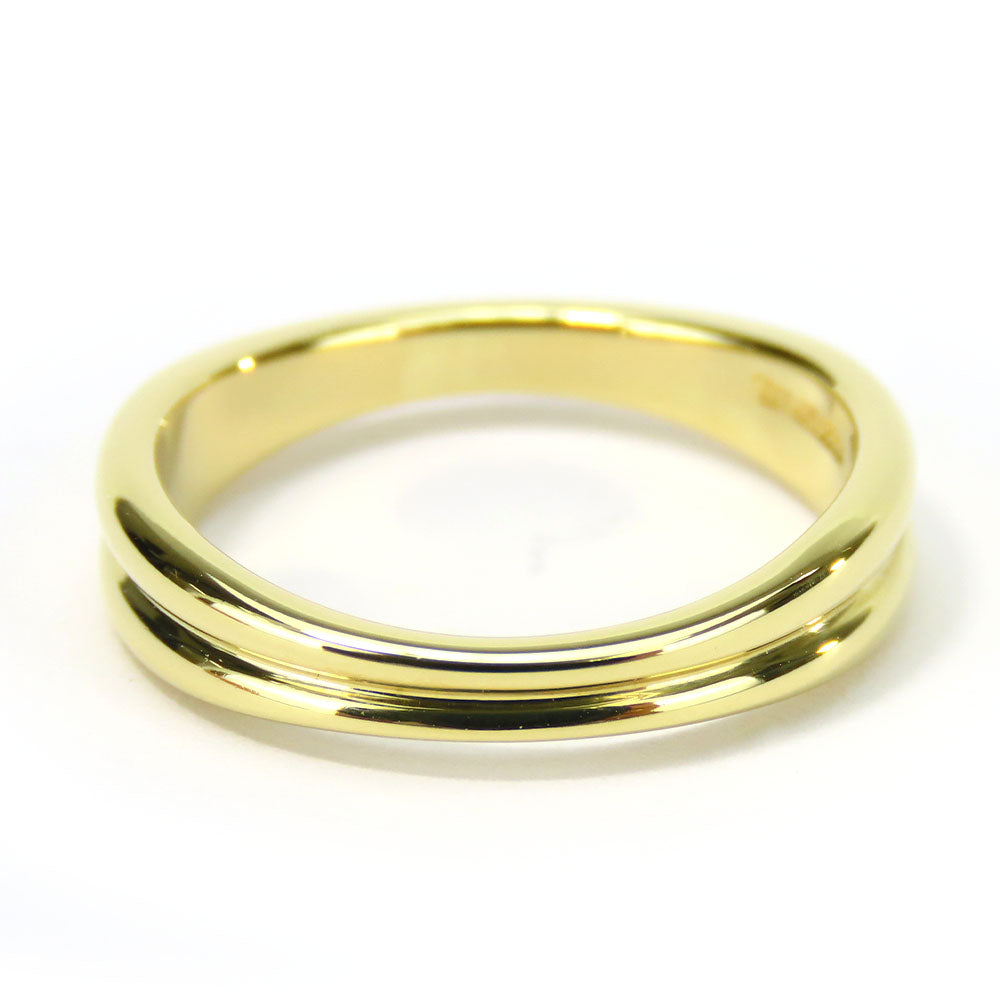 Tiffany&Co. Ring K18 Yellow Gold Yellow Gold Double Wave Women