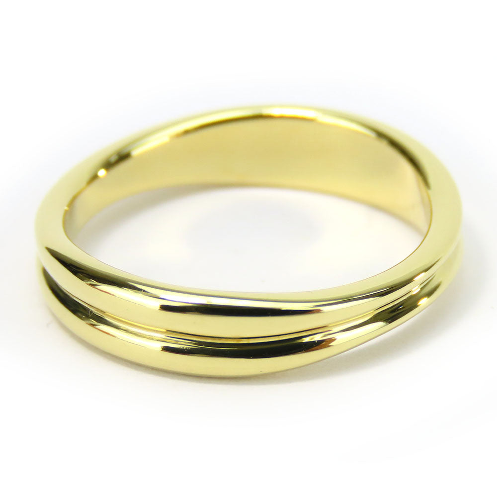 Tiffany&Co. Ring K18 Yellow Gold Yellow Gold Double Wave Women