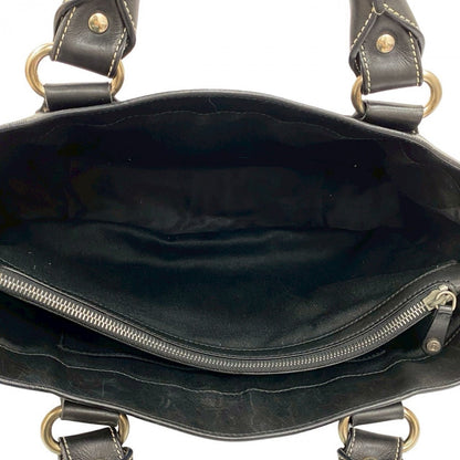 Celine Handbag Leather Black Boogie Bag