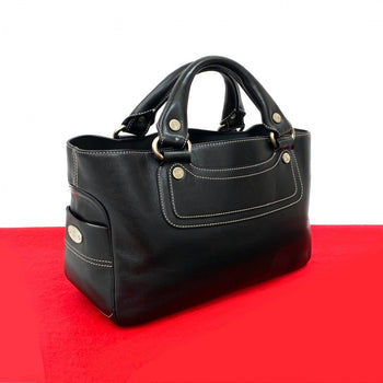 Celine Handbag Leather Black Boogie Bag