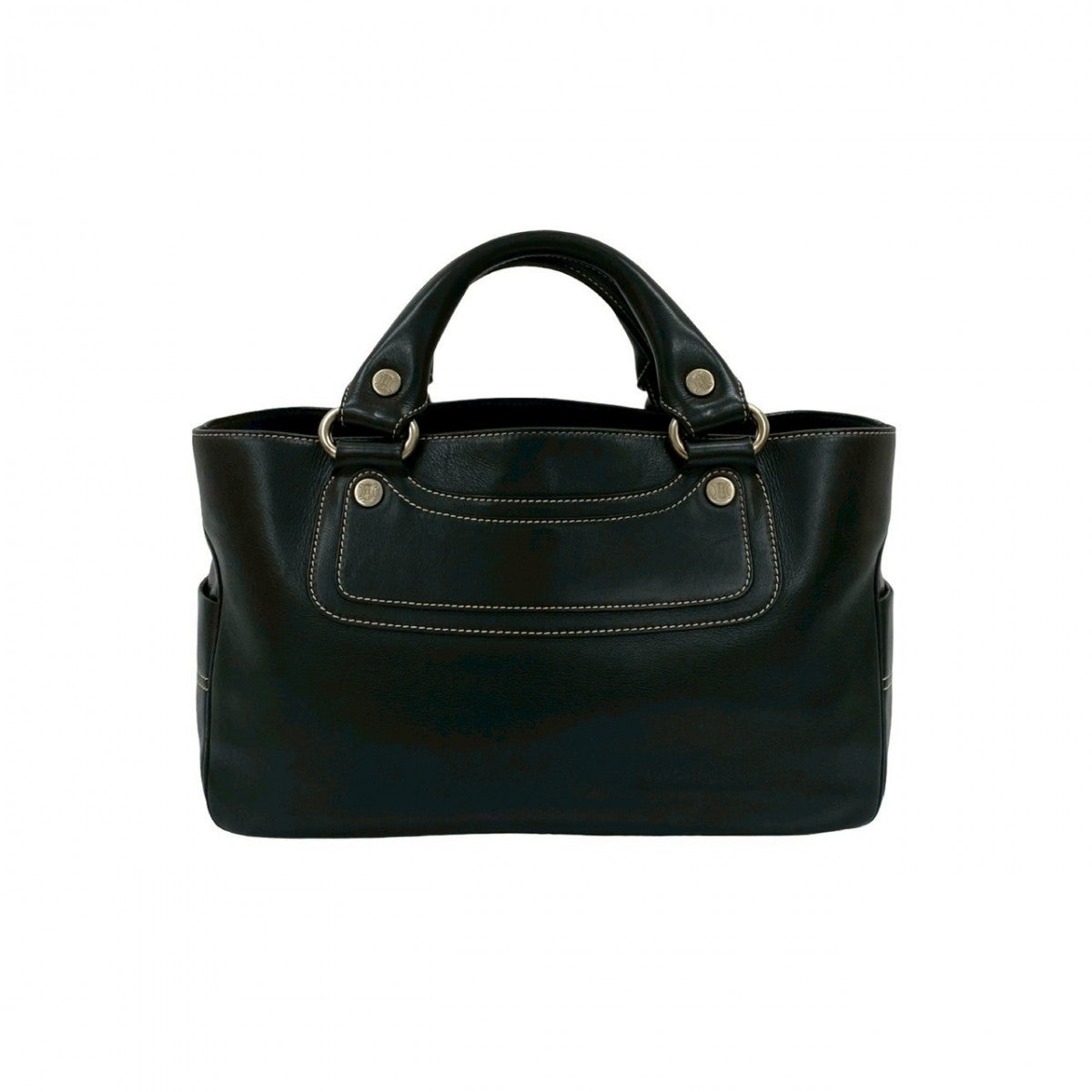 Celine Handbag Leather Black Boogie Bag