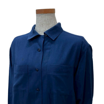 Dior Long Sleeve Shirt Cotton Navy Sports M