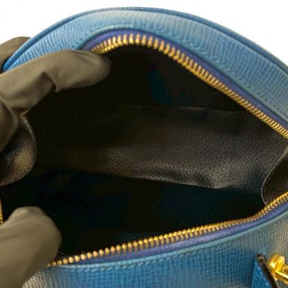 Celine Shoulder Bag Leather Blue