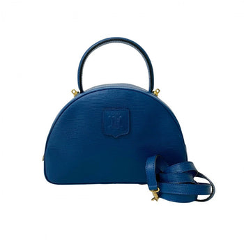 Celine Shoulder Bag Leather Blue
