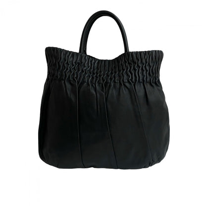 Prada Shoulder Bag Leather Black