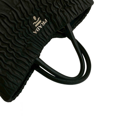 Prada Shoulder Bag Leather Black