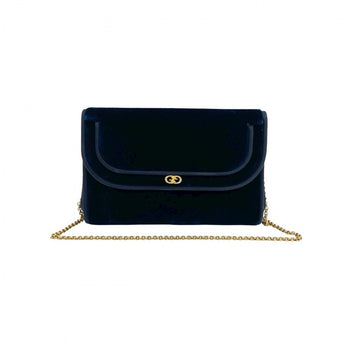 Gucci Shoulder Bag Velor Navy