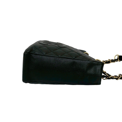 Chanel Tote Bag Matt Caviar Skin Black Pst