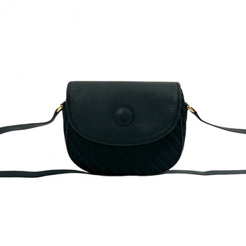 Gucci Shoulder Bag Leather Navy