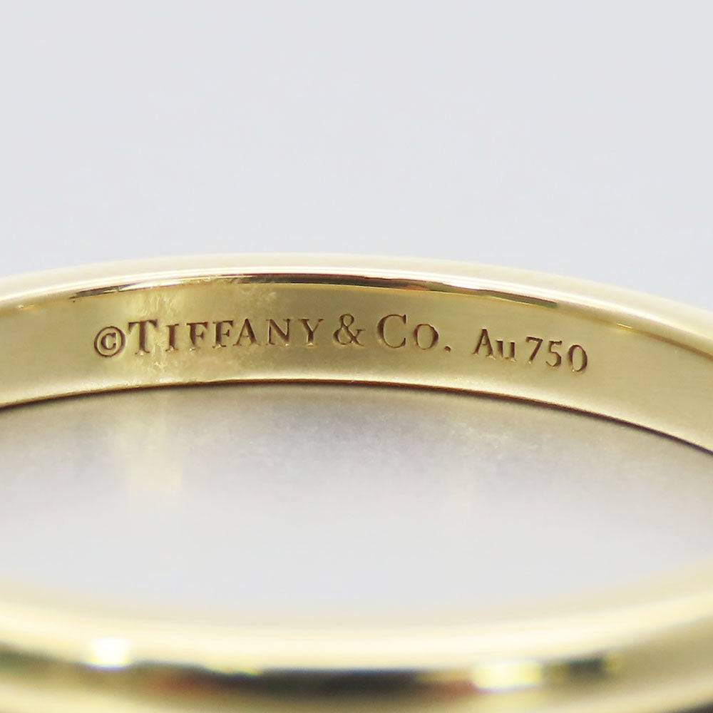 Tiffany&Co. Ring K18 Yellow Gold, Diamond Yellow Gold Wedding Band Ring Forever Women