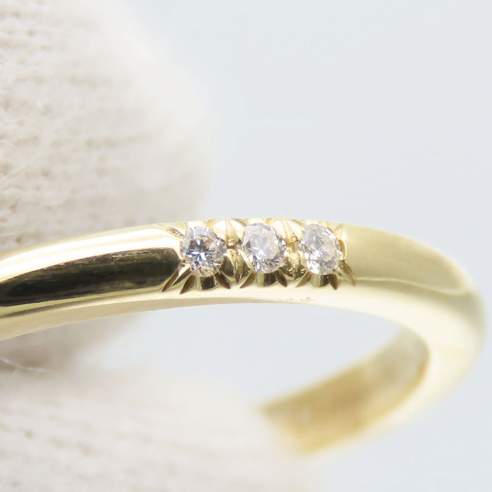 Tiffany&Co. Ring K18 Yellow Gold, Diamond Yellow Gold Wedding Band Ring Forever Women