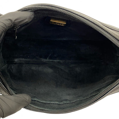 Gucci Shoulder Bag Leather Black Sherry Line