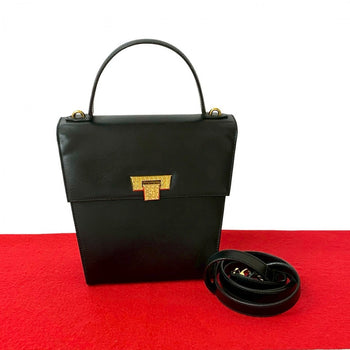 Dior Shoulder Bag Leather Black
