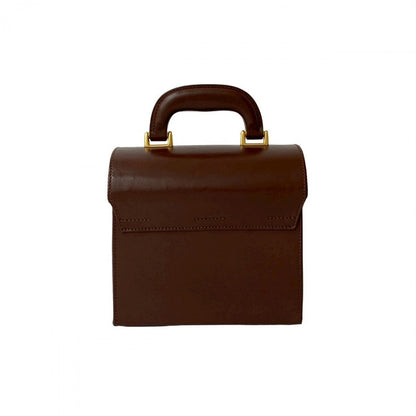 Gucci Handbag Leather Brown Ready Lock