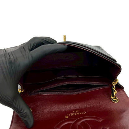 Chanel Shoulder Bag Lambskin Black Mademoiselle