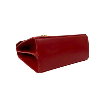 Salvatore Ferragamo Shoulder Bag Leather Red