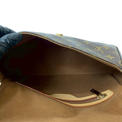 Louis Vuitton Handbag Leather Brown Monogram Looping